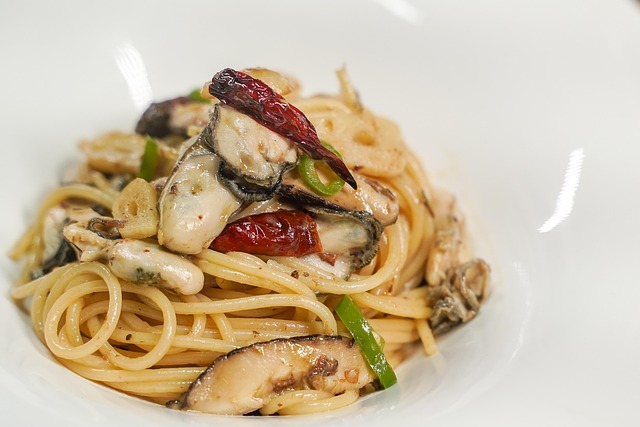 カキのパスタ